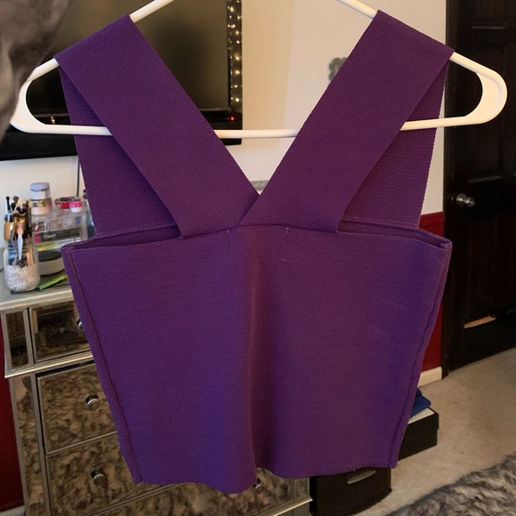 LF Purple Crop Top - Picture 2 of 3
